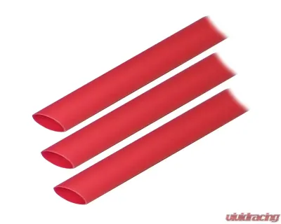 Ancor Adhesive Lined Heat Shrink Tubing (ALT) - 1/2" x 3" - 3-Pack - Red - 305603