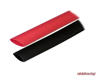 Ancor Adhesive Lined Heat Shrink Tubing (ALT) - 3/4" x 3" - 2-Pack - Black/Red - 306602