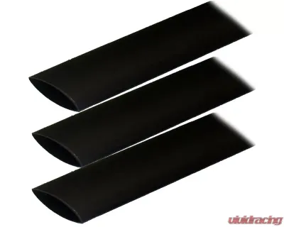 Ancor Adhesive Lined Heat Shrink Tubing (ALT) - 1" x 12" - 3-Pack - Black - 307124