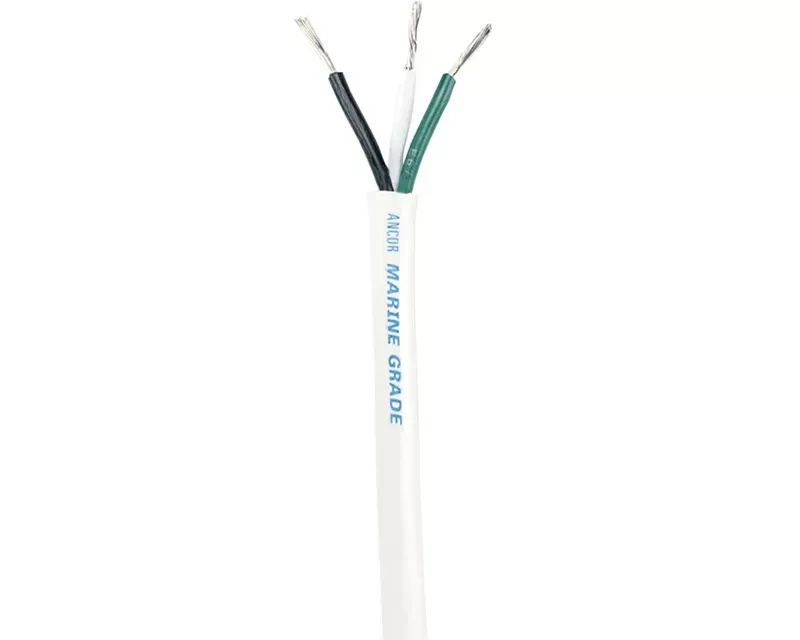 Ancor White Triplex Cable - 12/3 AWG - Round - 250 - 133325