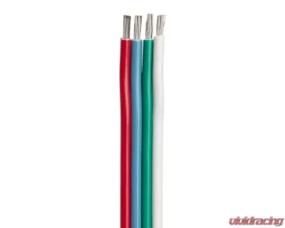Ancor Flat Ribbon Bonded RGB Cable 16/4 AWG - Red, Light Blue, Green &amp; White - 100&#39; - 160110