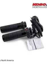 Koso Titan-X Black Heated Grips Electric Throttle Harley Davidson                                     - AX068K00 - Image 3