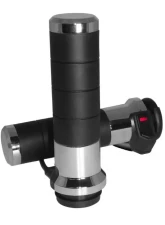 Koso Titan-X Chrome Heated Grips Electric Throttle Harley Davidson                                     - AX068M00 - Image 4