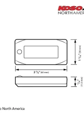 Koso MINI 3 Narrow Band Air/Fuel Ratio Meter                                     - BA003211 - Image 3