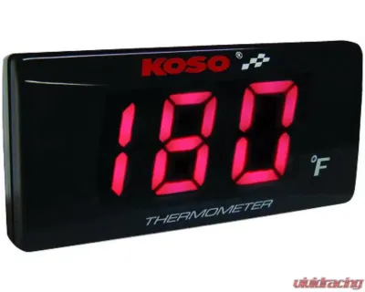 Koso Super Slim Style  Red Fahrenheit Thermometer - BA024R10