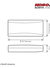 Koso Super Slim Style  Red Fahrenheit Thermometer                                     - BA024R10 - Image 2