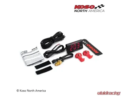 Koso Super Slim Style  Red Fahrenheit Thermometer - BA024R10
