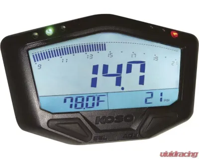 Koso X-2 Boost Gauge With Wideband Air/fuel Ratio and Temperature - BA029001