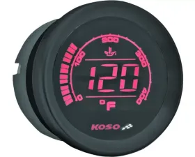 Koso HD-02OT Black Oil Temperature Meter Harley Davidson 2004-2013