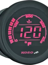 Koso HD-02OT Black Oil Temperature Meter Harley Davidson 2004-2013                                     - BA050510 - Image 3