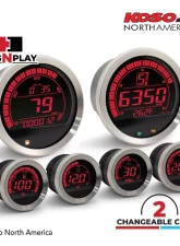 Koso HD-02 6 Pieces Kit Silver Bezel Harley Davidson FLHT | FLHX | FLTR 2004-2013                                     - BA050901 - Image 3