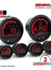 Koso HD-02 6 Pieces Kit Black Bezel Harley Davidson FLHT | FLHX | FLTR 2004-2013                                     - BA050903 - Image 2