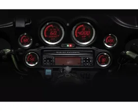 Koso HD-02 Silver 6 Pieces Gauge Kit Harley Davidson 2004-2013
