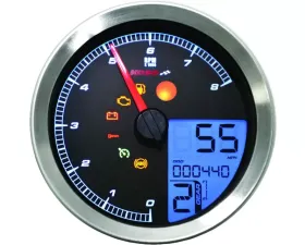 Koso HD-04 4 Inch Silver Multifunction Meter Harley Davidson XL1200X Forty-Eight 2019
