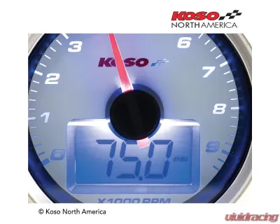 Koso HD-01R Tachometer With Oil Pressure - BB551B20