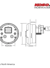 Koso DL-03SR GP Style Multifunction Meter                                     - BB642W20 - Image 3