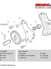 Koso High Flow Oil Pump Honda MSX125 Grom 2014-2018                                     - NF623000 - Image 3
