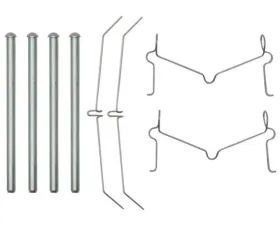 Raybestos R-Line Disc Brake Hardware Kit Front H18100A
