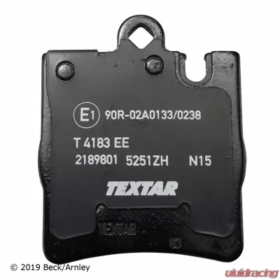 Beck/Arnley Disc Brake Pad Set 089-1629 - 089-1629