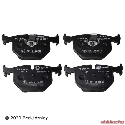 Beck/Arnley Disc Brake Pad Set 089-1651 - 089-1651