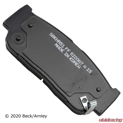 Beck/Arnley Disc Brake Pad Set 089-1725 - 089-1725