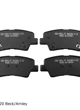 Beck/Arnley Disc Brake Pad Set 089-1829                                     - 089-1829 - Image 3
