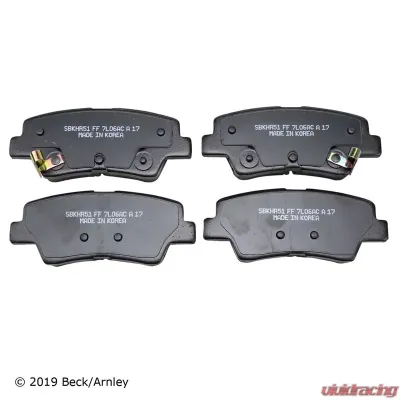 Beck/Arnley Disc Brake Pad Set 089-1956 - 089-1956