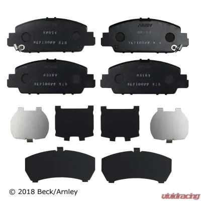 Beck/Arnley Disc Brake Pad Set 089-1970 - 089-1970