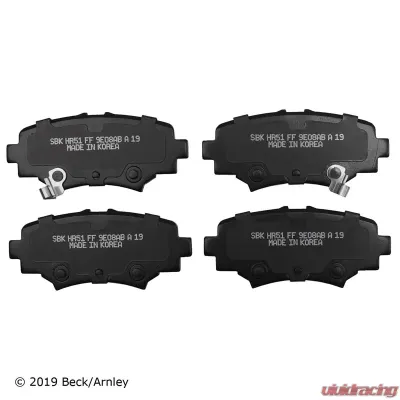 Beck/Arnley Disc Brake Pad Set 089-1982 - 089-1982