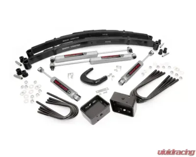 Rough Country 4" Lift Kit Lift Blocks Chevy C20 | K20 Pickup C20 | K20 Suburban GMC C25 | K25 Pickup C25 | K25 Suburban 1973-1976 - 12030