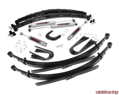 Rough Country 4" Lift Kit with Leaf Springs 56in Rear Chevy C20 | K20 Pickup C20 | K20 Suburban GMC C25 | K25 Pickup C25 | K25 Suburban 1973-1976 - 19730