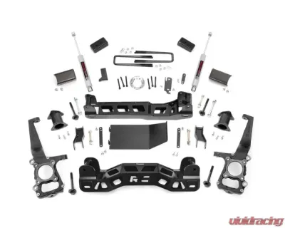 Rough Country 4" Lift Kit Strut Spacers with N3 Shocks Ford F-150 2009-2010 - 59930