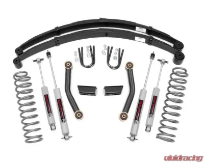 Rough Country 3" Lift Kit Premium N3 with Leaf Springs Jeep Cherokee XJ 2WD 4WD 1984-2001 - 630XN2