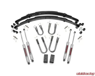 Rough Country 3" Suspension Lift Kit Rear Blocks Jeep 1974-1990 - 64030