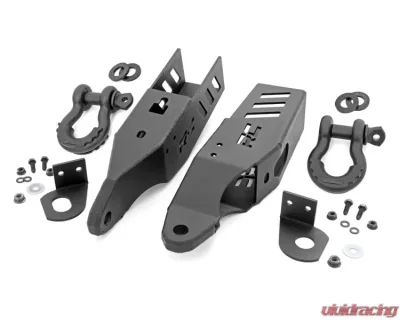 Rough Country Tow Hook Brackets W/ Standard D-Ring & Rubber Isolators Ford Bronco 2021-2022 - RS172