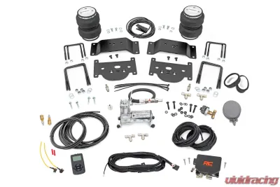 Rough Country Air Spring Kit with Compressor for 2007-2021 Toyota Tundra, 0-6 inch Lift - 10024WC