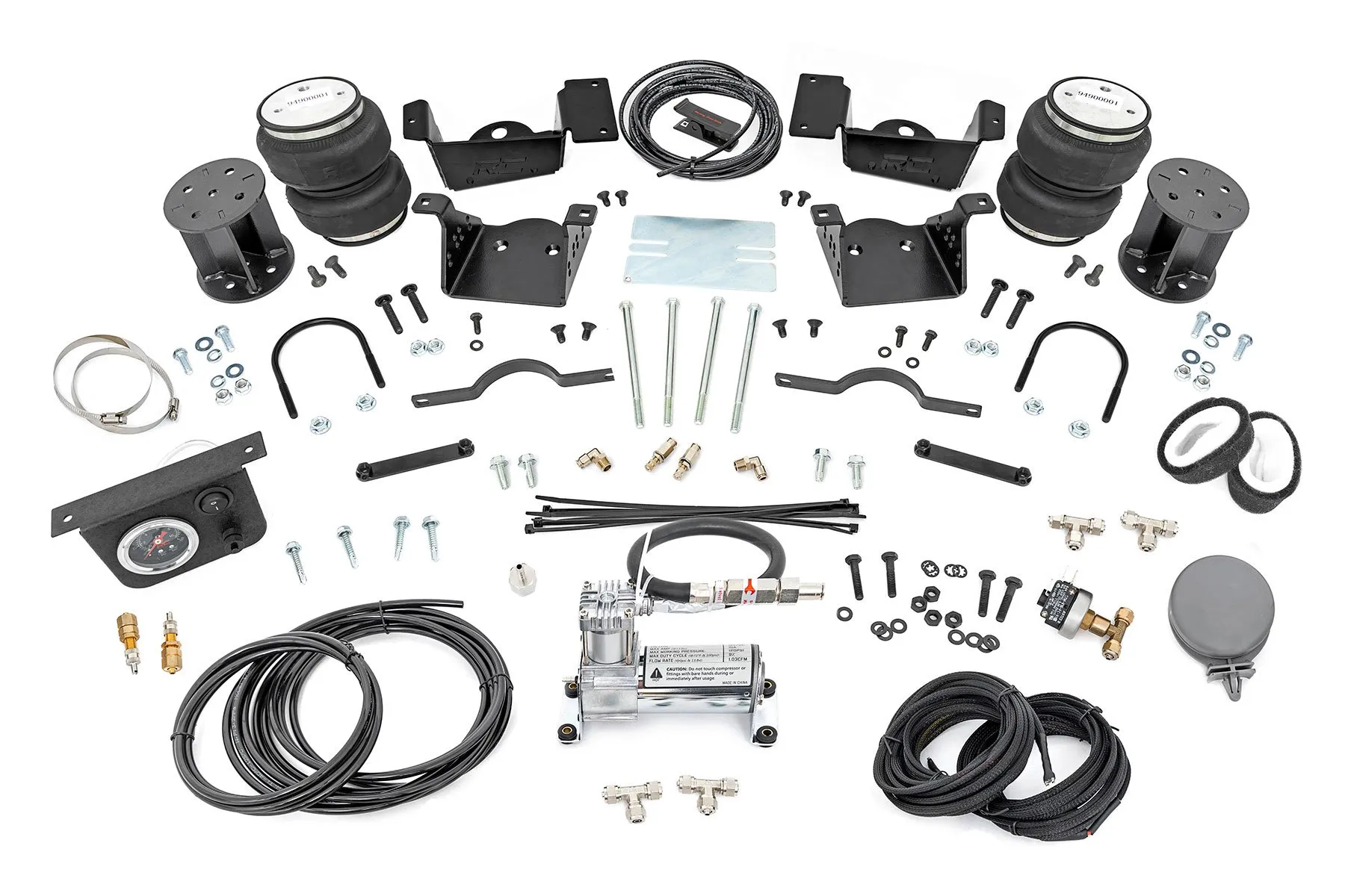 Rough Country Air Spring Kit w/ Compressor 3-5 Inch Lift Kit - 100345C
