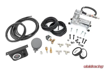 Rough Country Onboard Air Bag Compressor Kit w/Gauge - 10100
