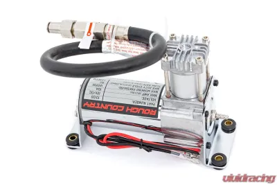 Rough Country Onboard Air Bag Compressor Kit w/Gauge - 10100