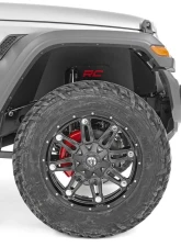 Rough Country Front Inner Fender Liners for Jeep Wrangler 2018-2024, Black Powder Coat                                     - 10497A - Image 5