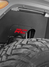 Rough Country Front Inner Fender Liners for Jeep Wrangler 2018-2024, Black Powder Coat                                     - 10497A - Image 2