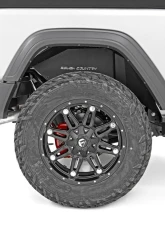 Rough Country Rear Inner Fender Liners for Jeep Wrangler 2018-2024, 3-Piece Construction, Black Powder Coat                                     - 10498A - Image 4