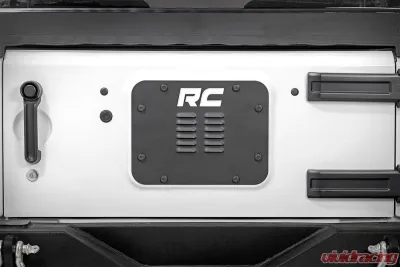 Rough Country Jeep Tailgate Vent | Spare Tire Mount Delete Jeep Wrangler JK JKU 2007-2018 - 10514