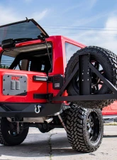 Rough Country Jeep Tailgate Vent | Spare Tire Mount Delete Jeep Wrangler JK JKU 2007-2018                                     - 10514 - Image 4