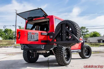 Rough Country Jeep Tailgate Vent | Spare Tire Mount Delete Jeep Wrangler JK JKU 2007-2018 - 10514