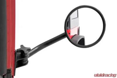 Rough Country Round Trail Mirror for Jeep Wrangler 2007-2017 - Easy 30min Install - 10519A