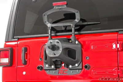 Rough Country Jeep Spare Tire Relocation Brkt No Rear Parking Sensors Jeep Wrangler 2018-2023 - 10529