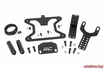 Rough Country Jeep License Plate Adapter Jeep Wrangler JL 2018-2023 - 10534