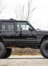 Rough Country Jeep Lower Door Armor for Cherokee XJ 1984-2001, 3/16in Steel, Black Finish                                     - 10582 - Image 3