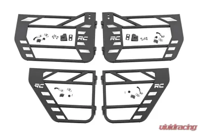 Rough Country Tubular Doors Front and Rear Jeep Wrangler JK Unlimited 2WD | 4WD Wrangler JK 2 Door 2007-2018 - 10588